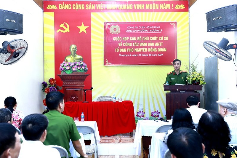 Công an phường Thượng Lý: Tổ chức lắng nghe ý kiến nhân dân